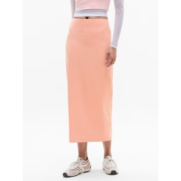 Athleta S Be Free Maxi Skirt Guava Orange Small - Picture 1 of 7